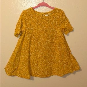 Yellow floral dress